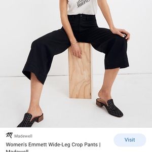 Madewell Emmett wise-leg crop pants